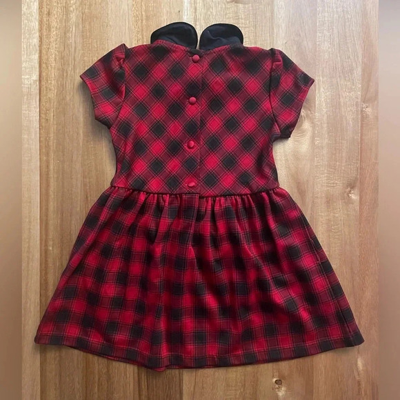 Polo Ralph Lauren Red Black Plaid Dress, size 2T - Picture 3 of 3